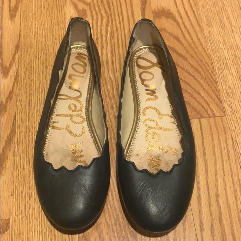 Sam Edelman Scallop Flats Black